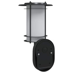 vidaXL Outdoor Wall Lights with Sensors 2pcs Black Stainless Steel 6