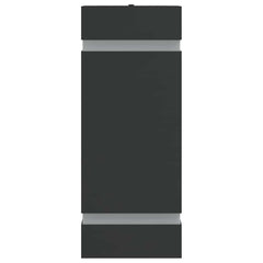 vidaXL Outdoor Wall Lights 2pcs Black Stainless Steel 4