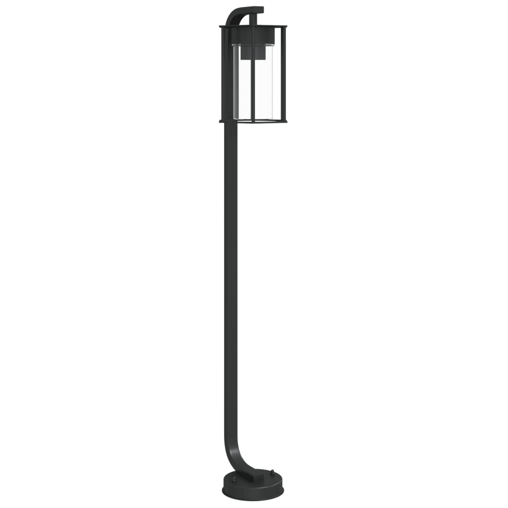 vidaXL Outdoor Floor Lamp Black 100 cm Stainless Steel 2