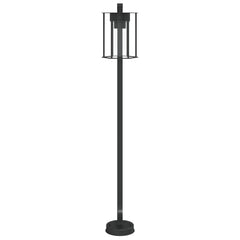 vidaXL Outdoor Floor Lamp Black 100 cm Stainless Steel 4