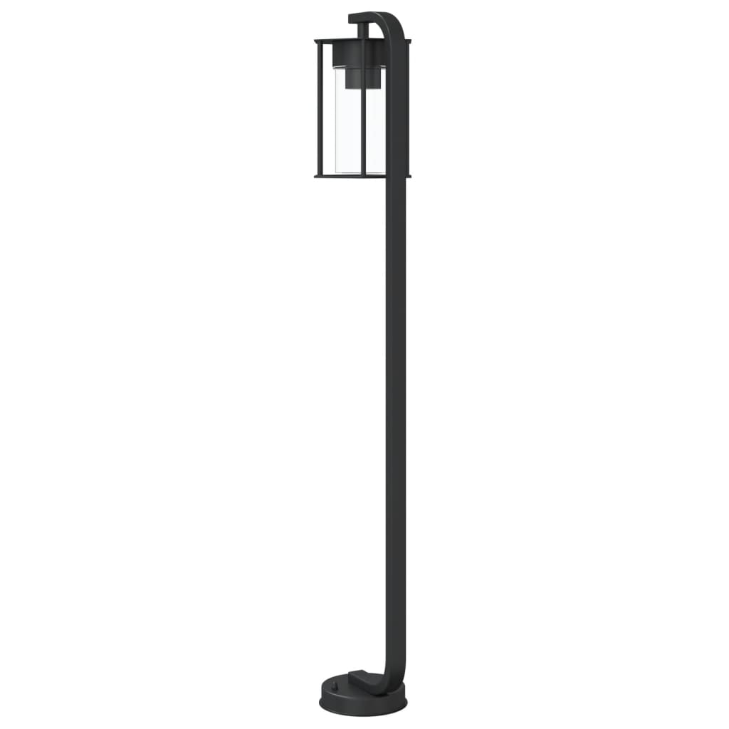 vidaXL Outdoor Floor Lamp Black 100 cm Stainless Steel 6