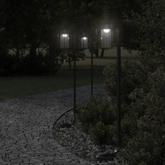 vidaXL Outdoor Floor Lamp Black 100 cm Stainless Steel 1