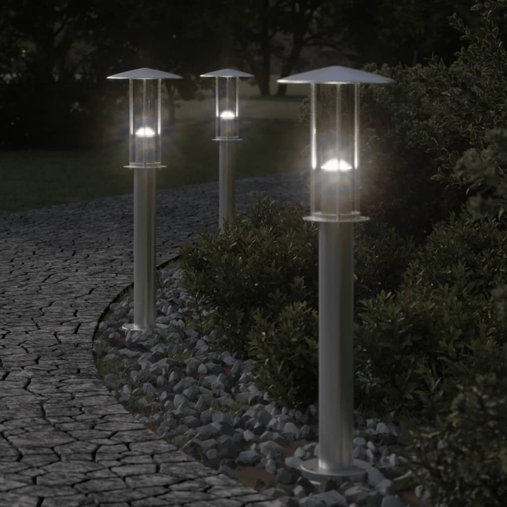 vidaXL Outdoor Floor Lamp Stainless Steel