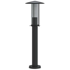 Outdoor Floor Lamp Stainless Steel Black 60 cm