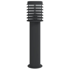 vidaXL Outdoor Floor Lamp Black 60 cm Stainless Steel 2