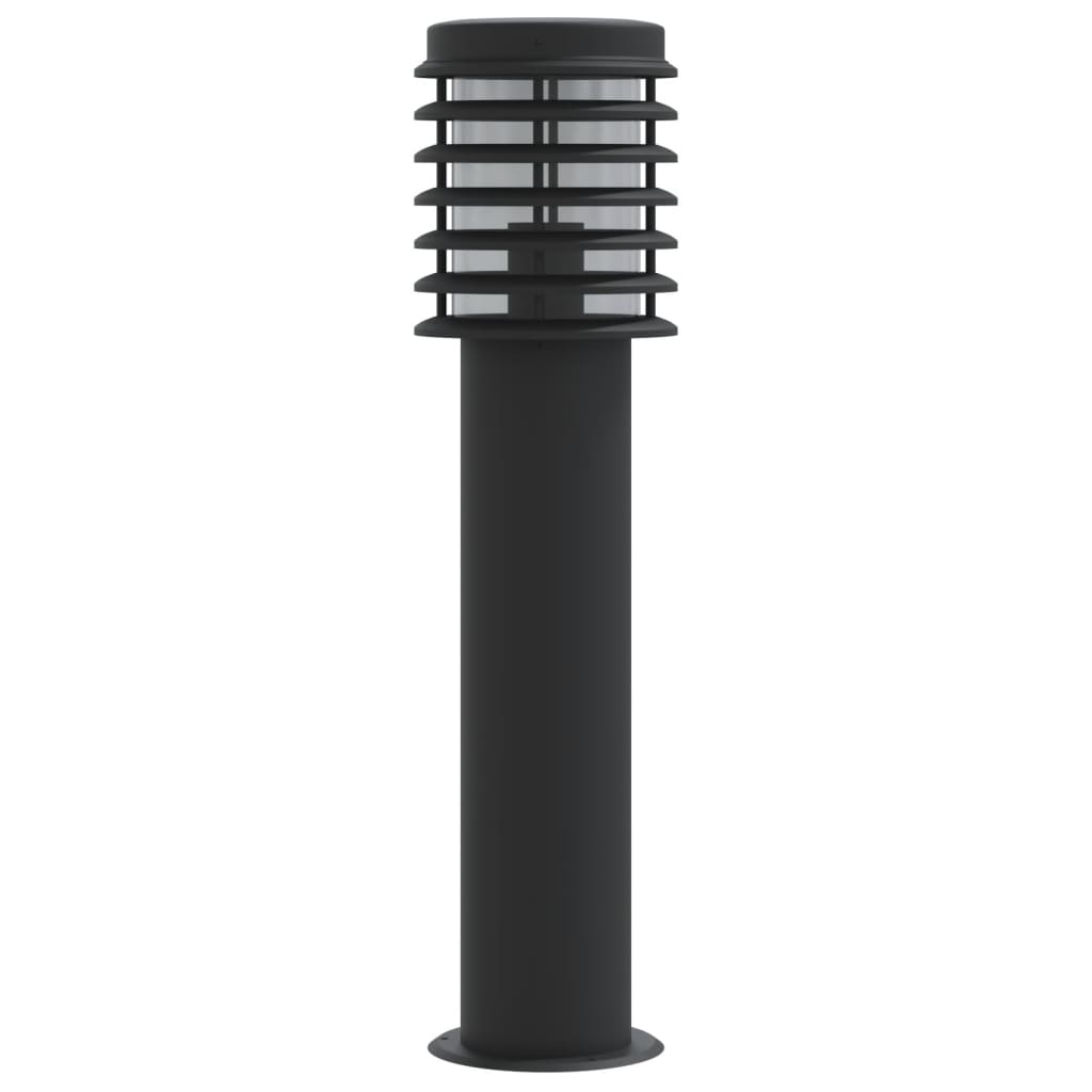 vidaXL Outdoor Floor Lamp Black 60 cm Stainless Steel 5