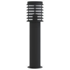 vidaXL Outdoor Floor Lamp Black 60 cm Stainless Steel 5