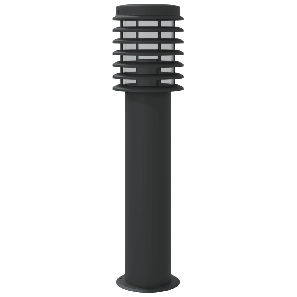 vidaXL Outdoor Floor Lamp Black 60 cm Stainless Steel 6