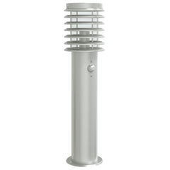 vidaXL Outdoor Floor Lamp with Sensor Silver 60 cm Stainless Steel 2