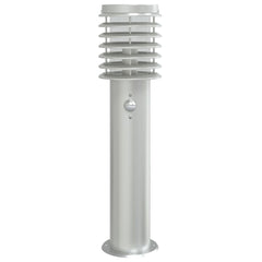 vidaXL Outdoor Floor Lamp with Sensor Silver 60 cm Stainless Steel 4