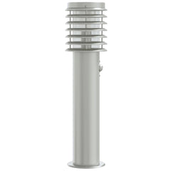 vidaXL Outdoor Floor Lamp with Sensor Silver 60 cm Stainless Steel 5