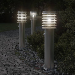 vidaXL Outdoor Floor Lamp with Sensor Silver 60 cm Stainless Steel 1