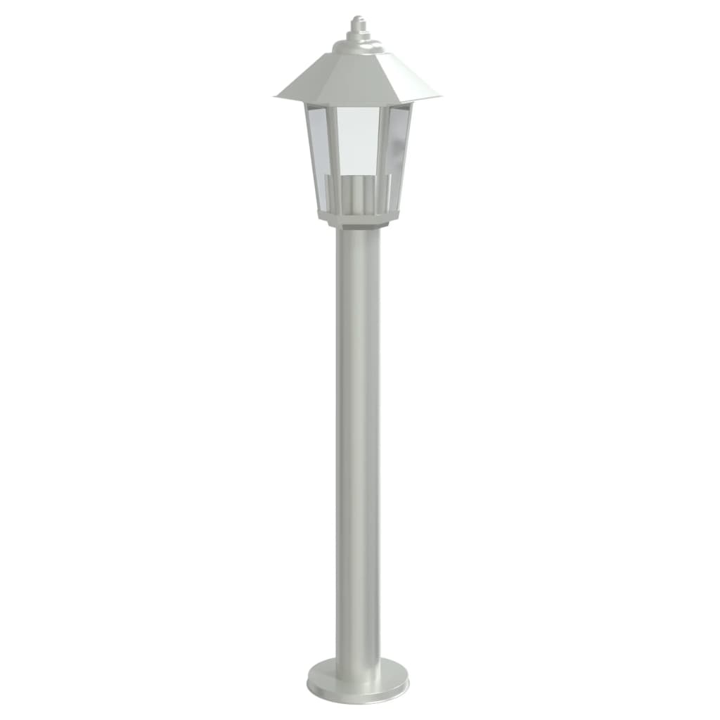 vidaXL Outdoor Floor Lamp Silver 80 cm Stainless Steel 2