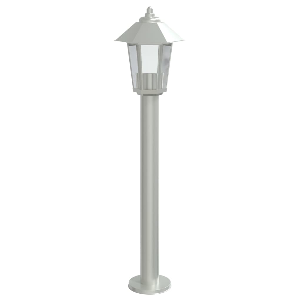 vidaXL Outdoor Floor Lamp Silver 80 cm Stainless Steel 4
