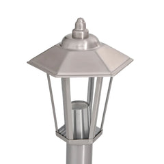 vidaXL Outdoor Floor Lamp Silver 80 cm Stainless Steel 6