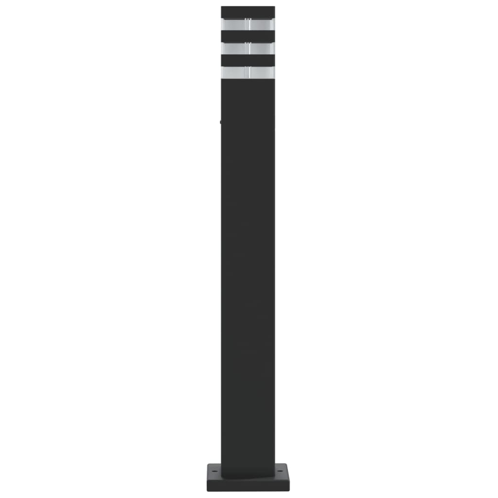 vidaXL Outdoor Floor Lamp Black 80 cm Aluminium 5