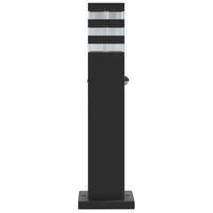 vidaXL Outdoor Floor Lamp with Sensor Black 50 cm Aluminium 5