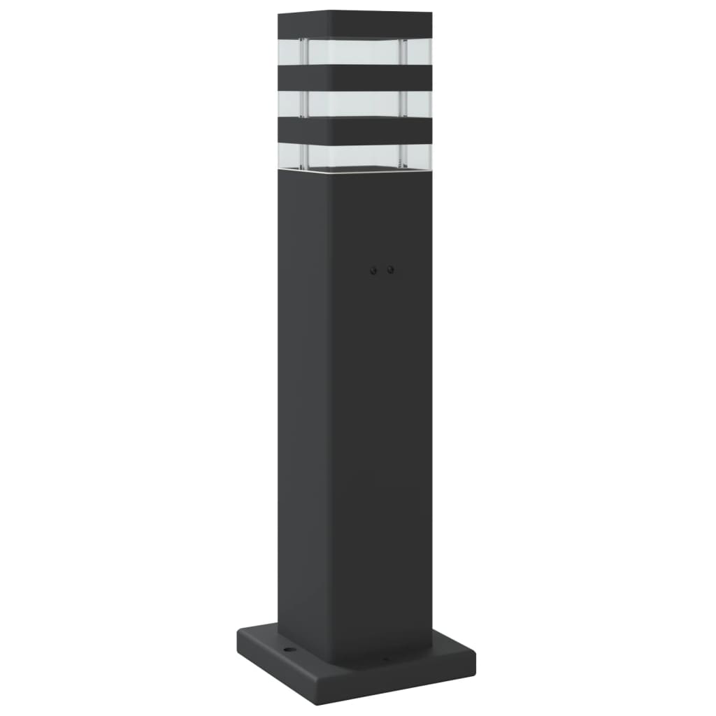 vidaXL Outdoor Floor Lamp with Sensor Black 50 cm Aluminium 6