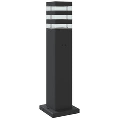 vidaXL Outdoor Floor Lamp with Sensor Black 50 cm Aluminium 6