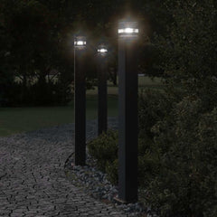 vidaXL Outdoor Floor Lamp Black Aluminium