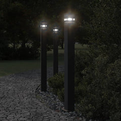 vidaXL Outdoor Floor Lamp Black Aluminium