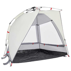 vidaXL Beach Tent 2-Person Grey Quick Release Waterproof 4