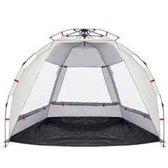 vidaXL Beach Tent 2-Person Grey Quick Release Waterproof 5