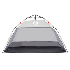 vidaXL Beach Tent 2-Person Grey Quick Release Waterproof 5