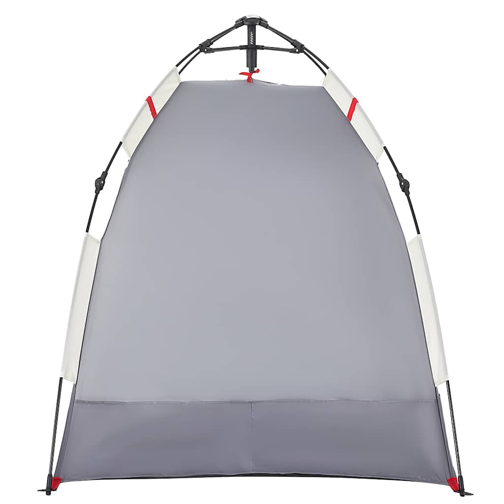 vidaXL Beach Tent 2-Person Grey Quick Release Waterproof 6