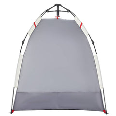 vidaXL Beach Tent 2-Person Grey Quick Release Waterproof 6