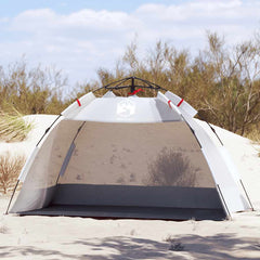 vidaXL Beach Tent 2-Person Grey Quick Release Waterproof 1
