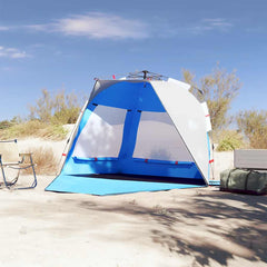 vidaXL Beach Tent 3-Person Azure Blue Quick Release Waterproof 3