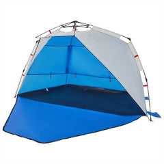vidaXL Beach Tent 3-Person Azure Blue Quick Release Waterproof 4