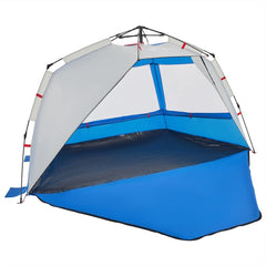 vidaXL Beach Tent 3-Person Azure Blue Quick Release Waterproof 5