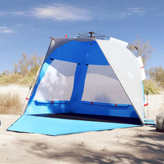 vidaXL Beach Tent 3-Person Azure Blue Quick Release Waterproof 1