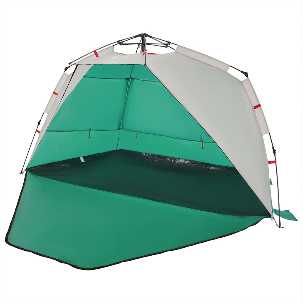 vidaXL Beach Tent 3-Person Sea Green Quick Release Waterproof 4