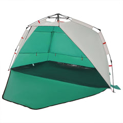 vidaXL Beach Tent 3-Person Sea Green Quick Release Waterproof 4