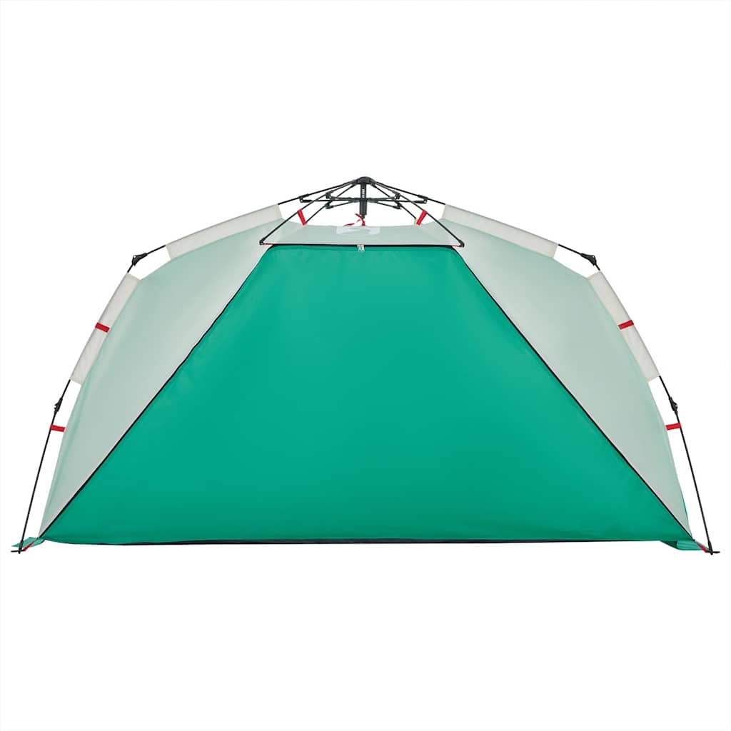 vidaXL Beach Tent 3-Person Sea Green Quick Release Waterproof 6