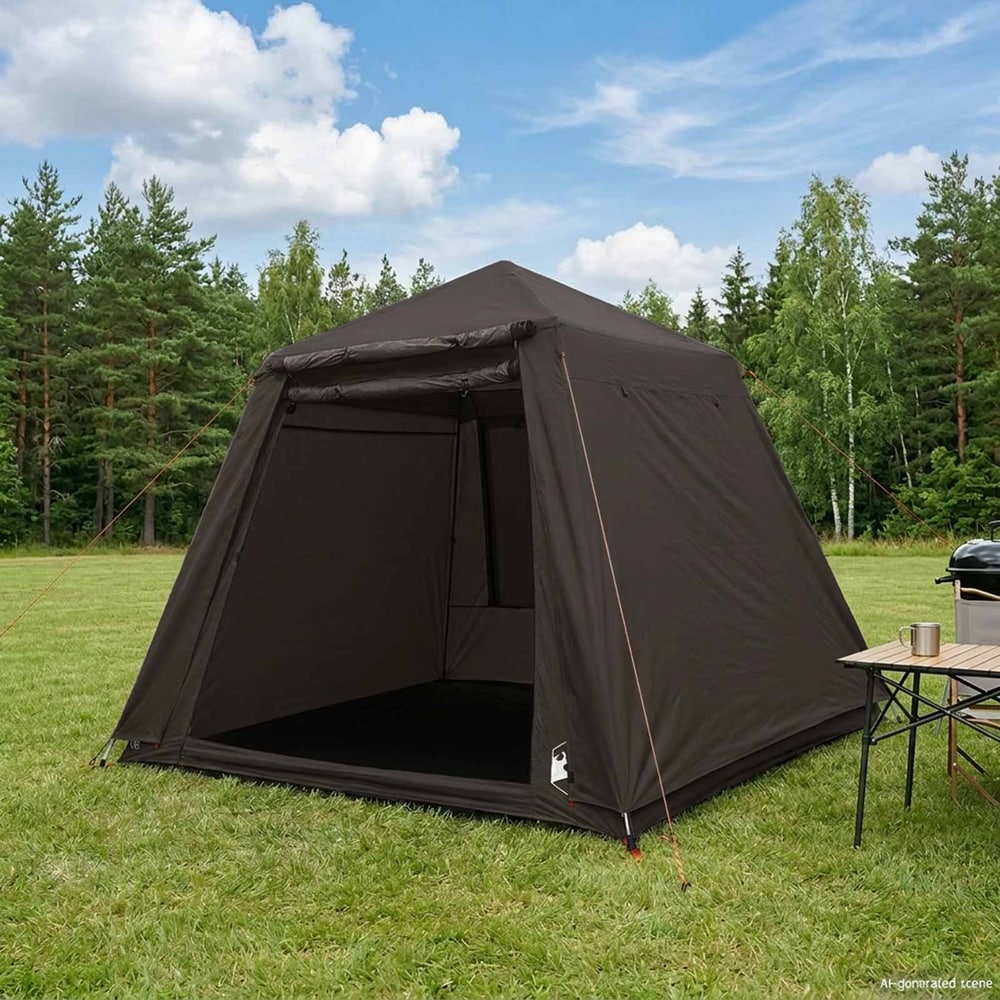 Fishing Tent 4-Person Quick Release Brown