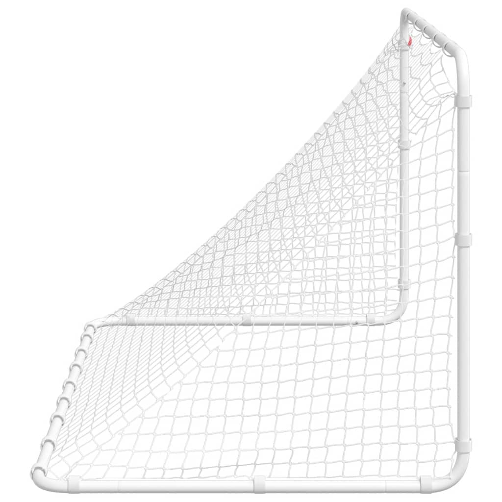 vidaXL Soccer Goal White 122x81x81 cm Steel 5