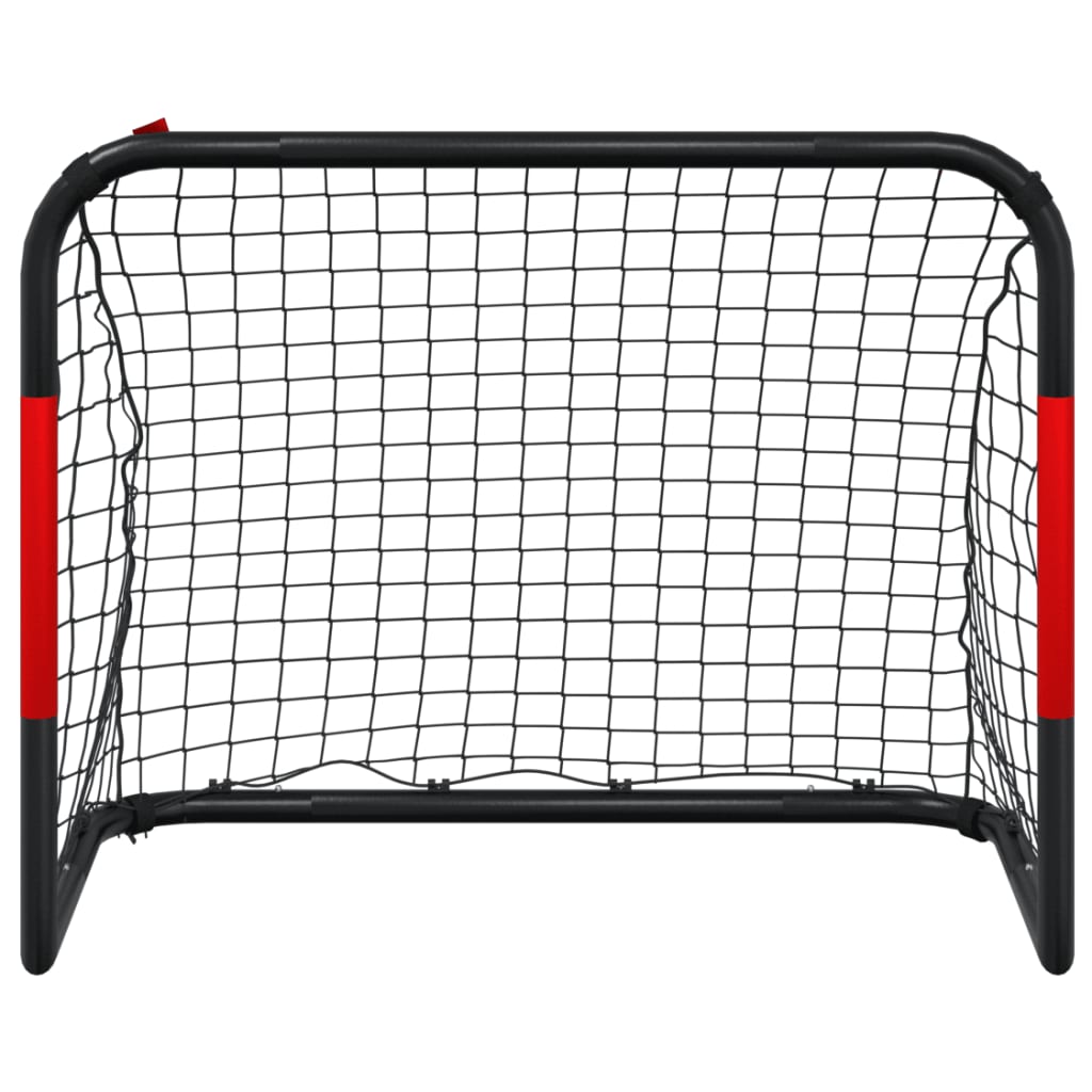 vidaXL Soccer Goal with Net Red and Black 90x48x71 cm Steel 4