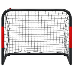 vidaXL Soccer Goal with Net Red and Black 90x48x71 cm Steel 4