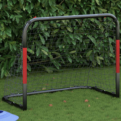 vidaXL Soccer Goal with Net Red and Black 90x48x71 cm Steel 1