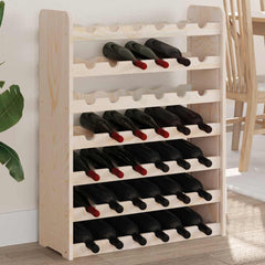 Wine Rack Solid Wood Pine