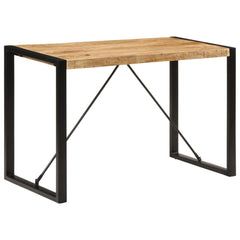 vidaXL Dining Table 120x55x76 cm Solid Rough Wood Mango 1