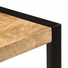 vidaXL Dining Table 120x55x76 cm Solid Rough Wood Mango 4