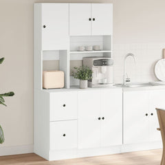 Kitchen Cabinet 95x50x180 cm Engineered Wood White