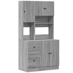 Kitchen Cabinet 95x50x180 cm Engineered Wood Grey sonoma