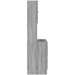 Kitchen Cabinet 95x50x180 cm Engineered Wood Grey sonoma