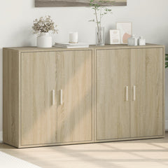 Sideboards 2 pcs 60x31x70 cm Engineered Wood Sonoma oak